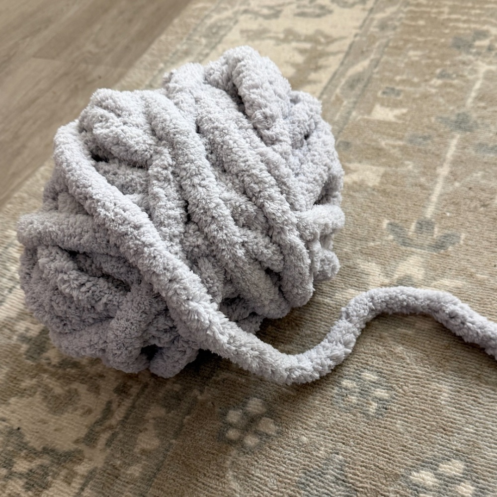 Extra Large Grey Yarn - 33 Yards
